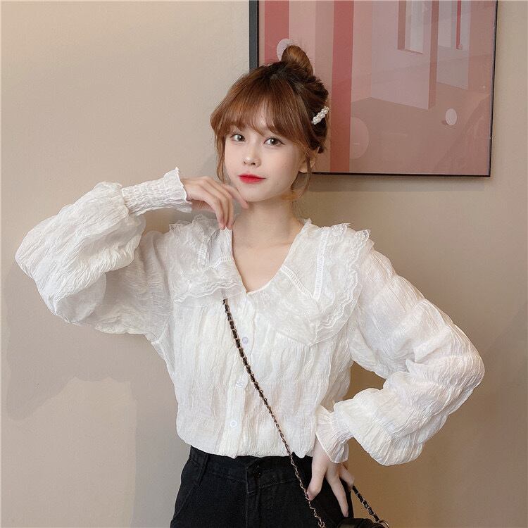 シフォンレースブラウス 韓国レディースファッション通販 Krex ケーレックス