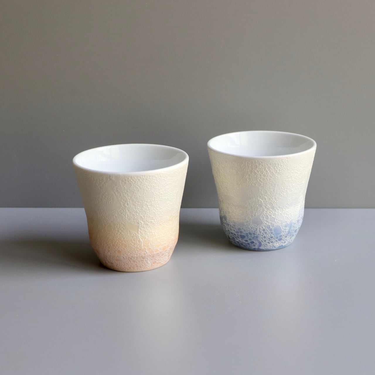 黄泡 杵型カップ Yellow foam Pestle cup | 吉右エ門製陶所 kichiemon