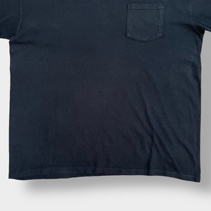 【SALTLIFE】 MEXICO製 ワンポイントロゴ バックプリント Tシャツ ポケットTシャツ ポケT XL ビッグサイズ ソルトライフ 半袖 黒t 夏物 US古着