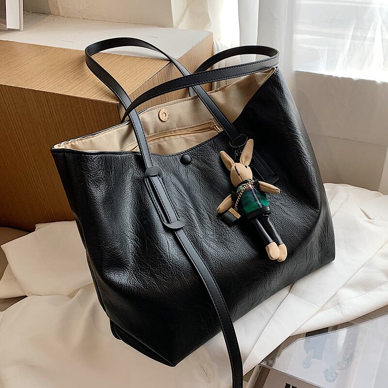 大容量バッグレディース2020新流行ファッション秋冬ハイエンドセンスオールマッチ雰囲気ショルダーバッグポータブルトートバッグ Tiancai_Wing_Bag83070617764