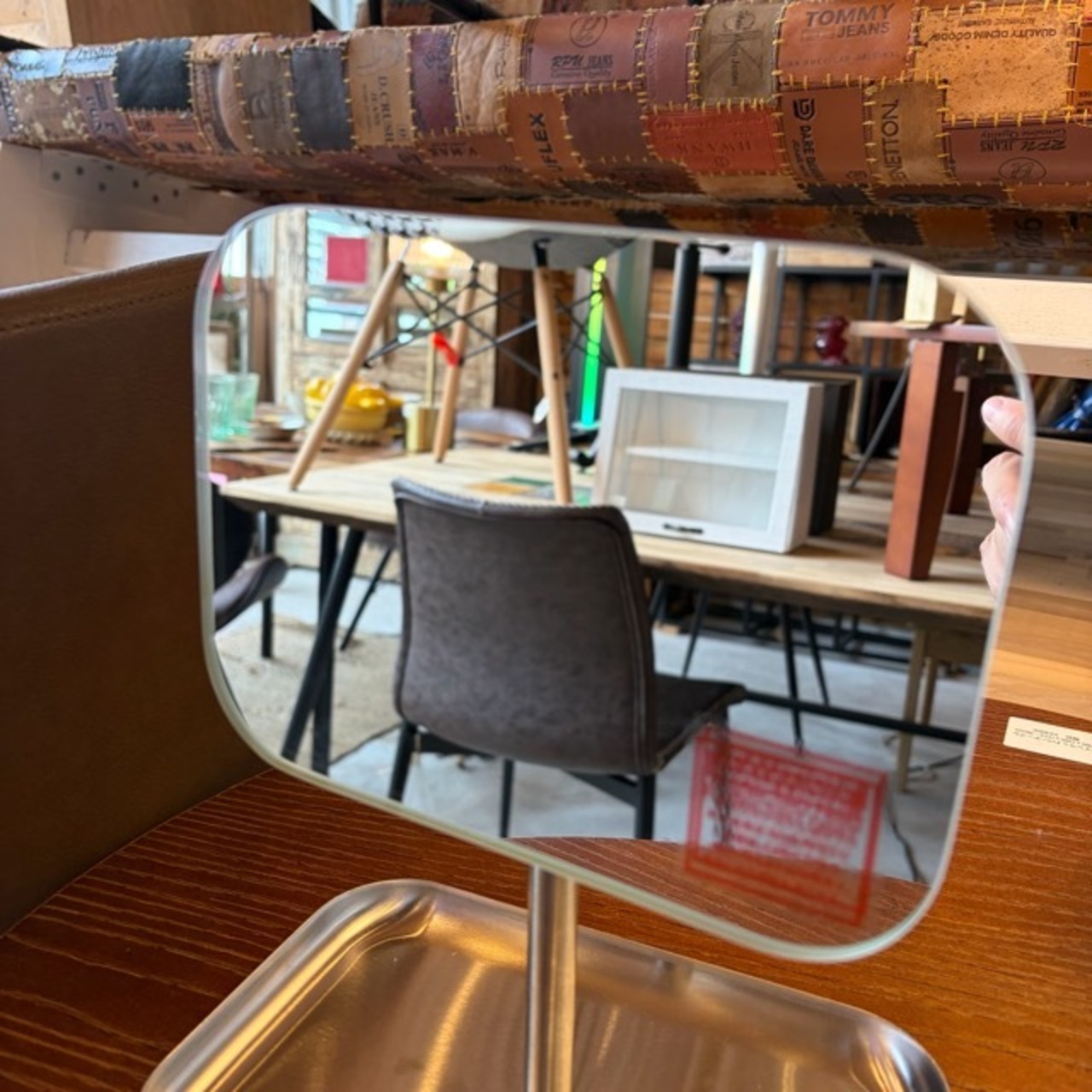 DULTON RECTANGLE MIRROR WITH TRAY W18　レクタングル ミラー ウィズ トレイ　ミラー　トレイ　アクセサリー置き　mirror　tray　