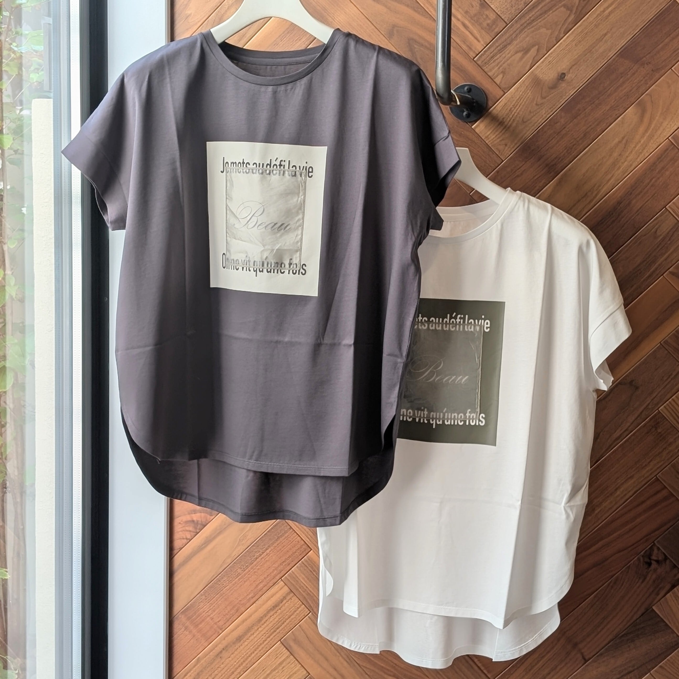 Beauオーガンジーロゴ Tシャツ