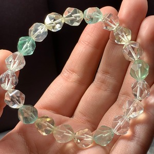 mixストーン・ダイヤモンドカット☆デザインブレスレット