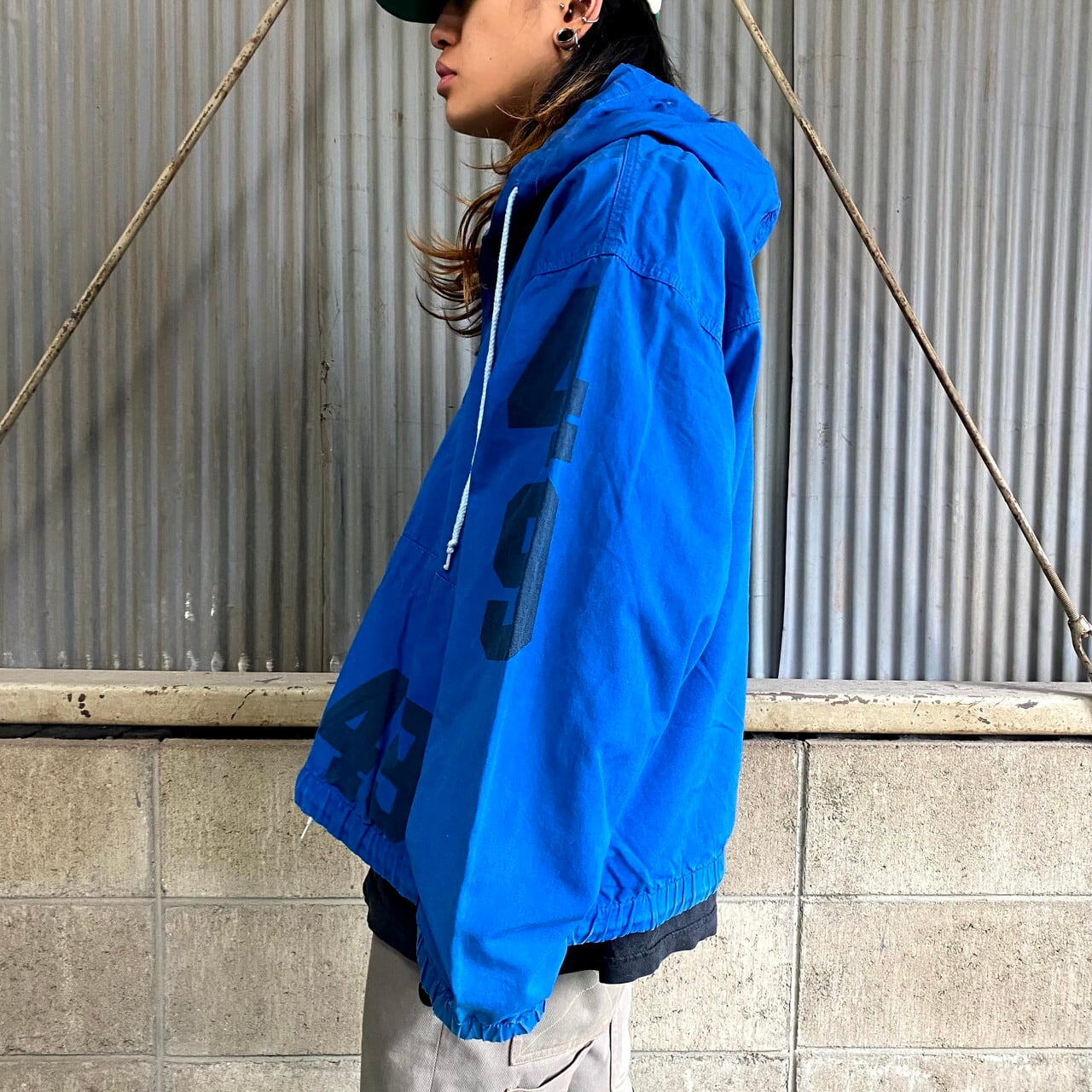 80年代 ACA JOE コットンアノラックパーカー メンズL 古着 プル