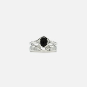 Black double  ring