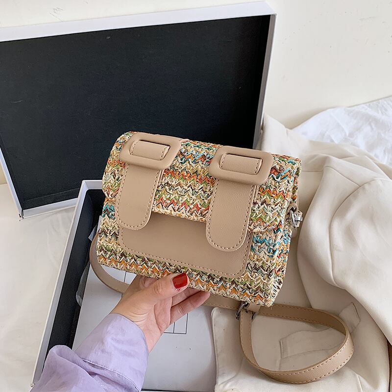 スモールバッグレディースバッグ2020人気のニューウェーブインワイルドウーブンショルダーメッセンジャーバッグサマーファッションケンブリッジバッグ Tiancai_Wing_Bag7259886