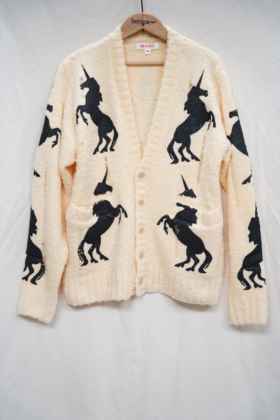 MASU / UNICORN GRUNGE CARDIGAN(YELLOW) | THE MODERN AGE