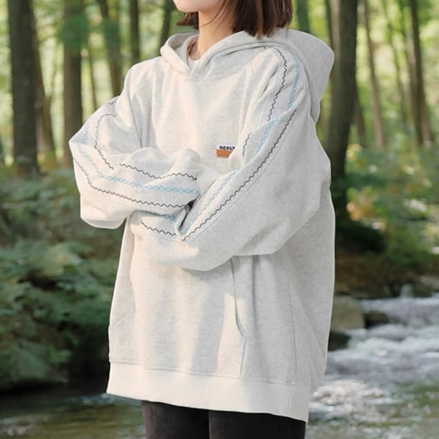 Hooded pullover ‐2col- A0069