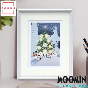 ムーミン 北欧 Postery 「ムーミン谷のクリスマス」送料無料 フレーム 展示用フック付アートポスター 絵画 インテリア アート