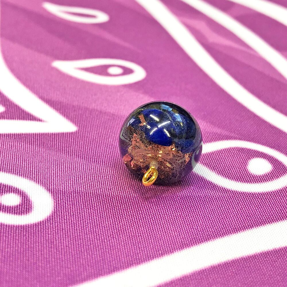 感謝価格！】宇宙オルゴナイトの実 チャーム ラピスラズリ