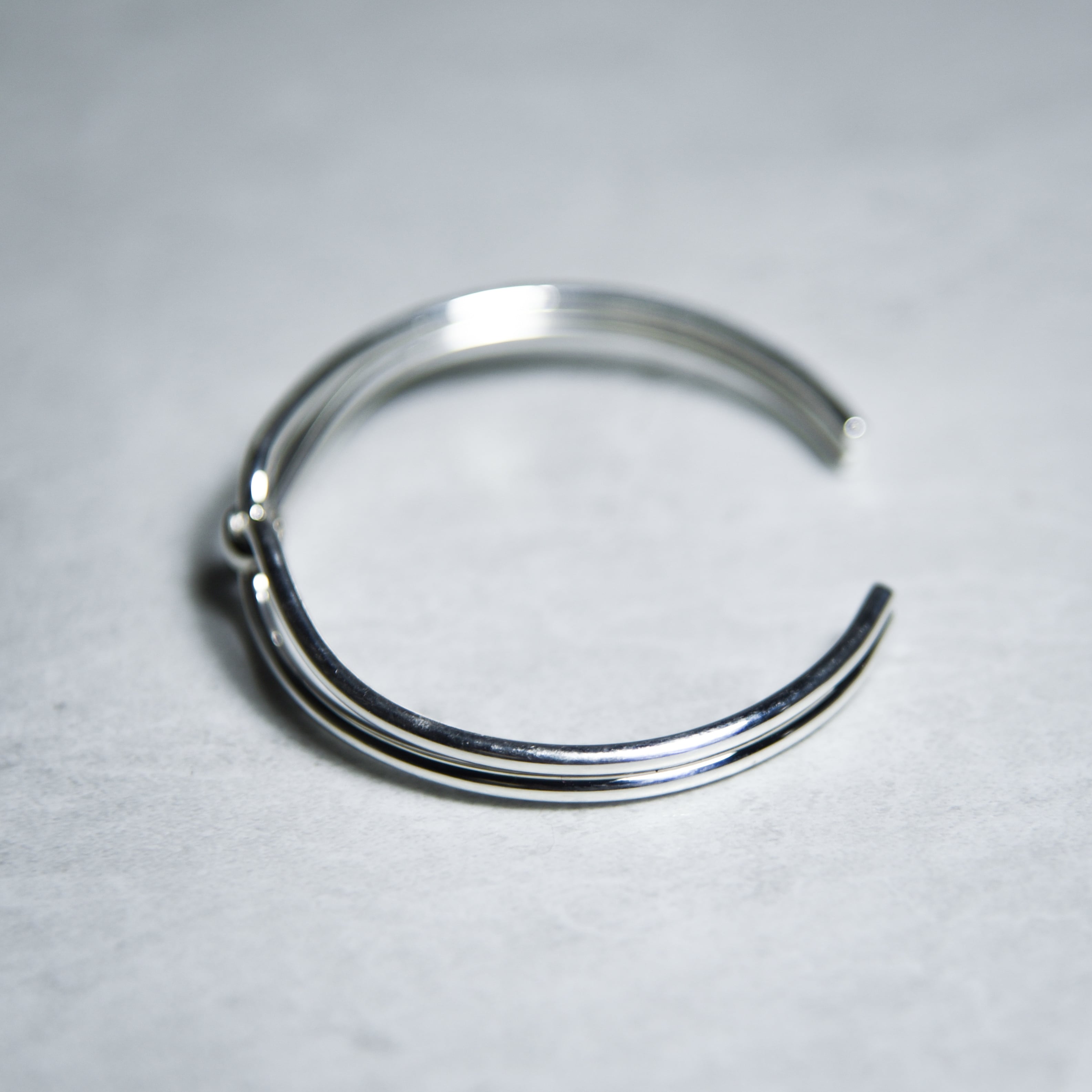 British Vintage Silver Open Line Bangle イギリス ヴィンテージ
