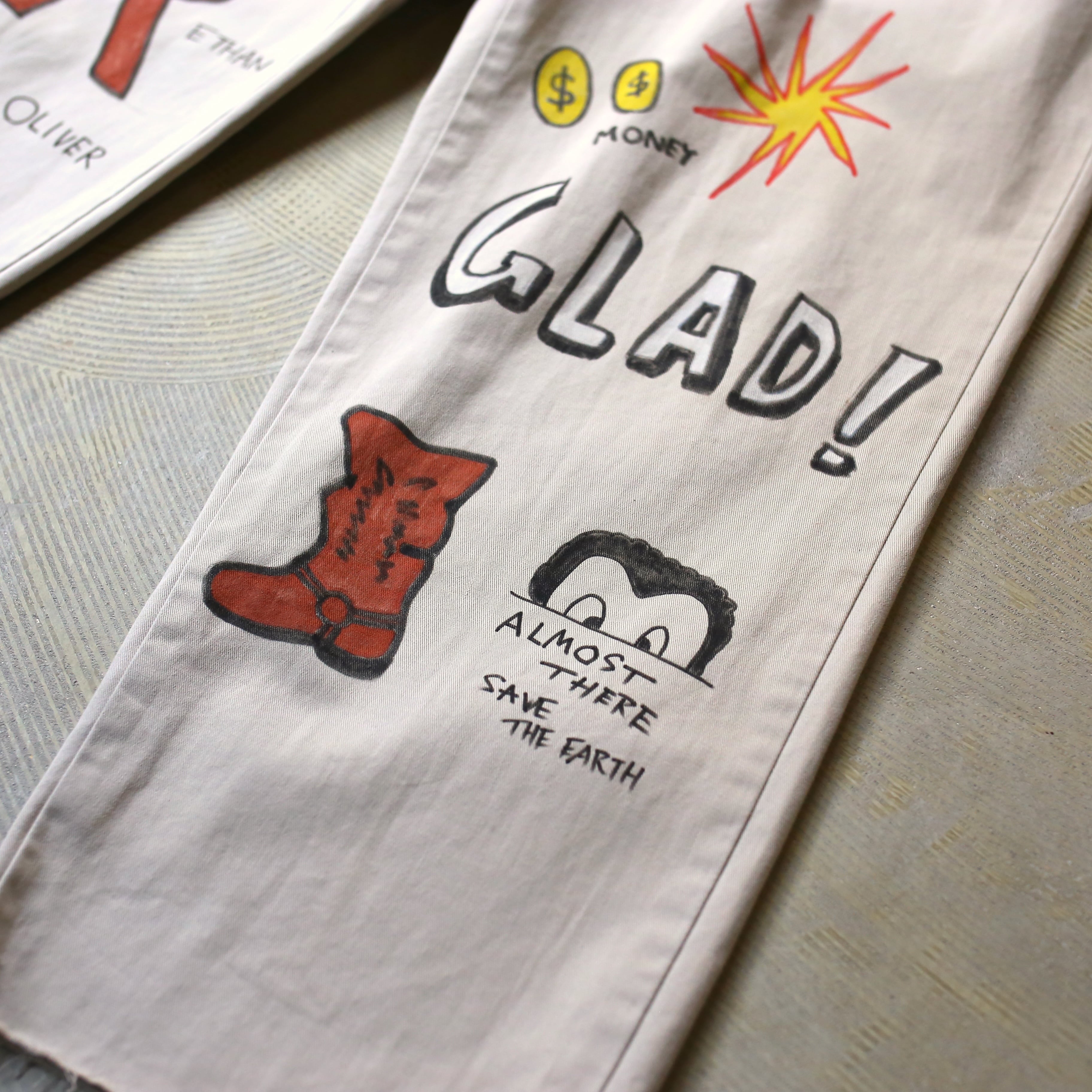 RALPH LAUREN】HAND PAINT DESIGN MEMORIAL PANTS / ラルフローレン