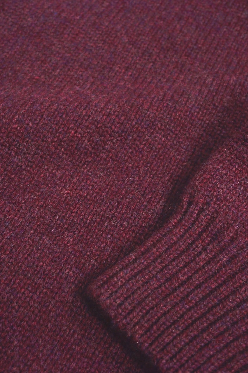 Hand Framed Super Merino Mock P/O