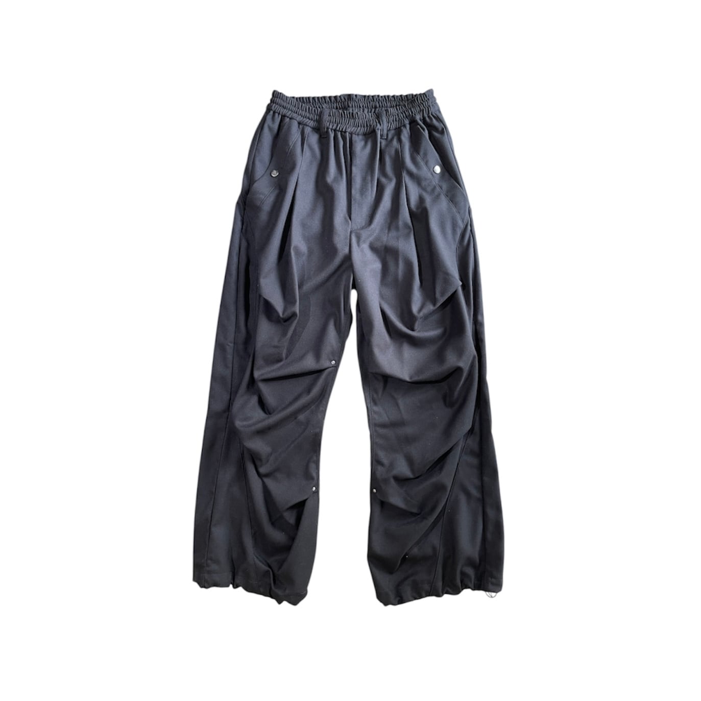 TAUPE / TACK drape easy pants / black