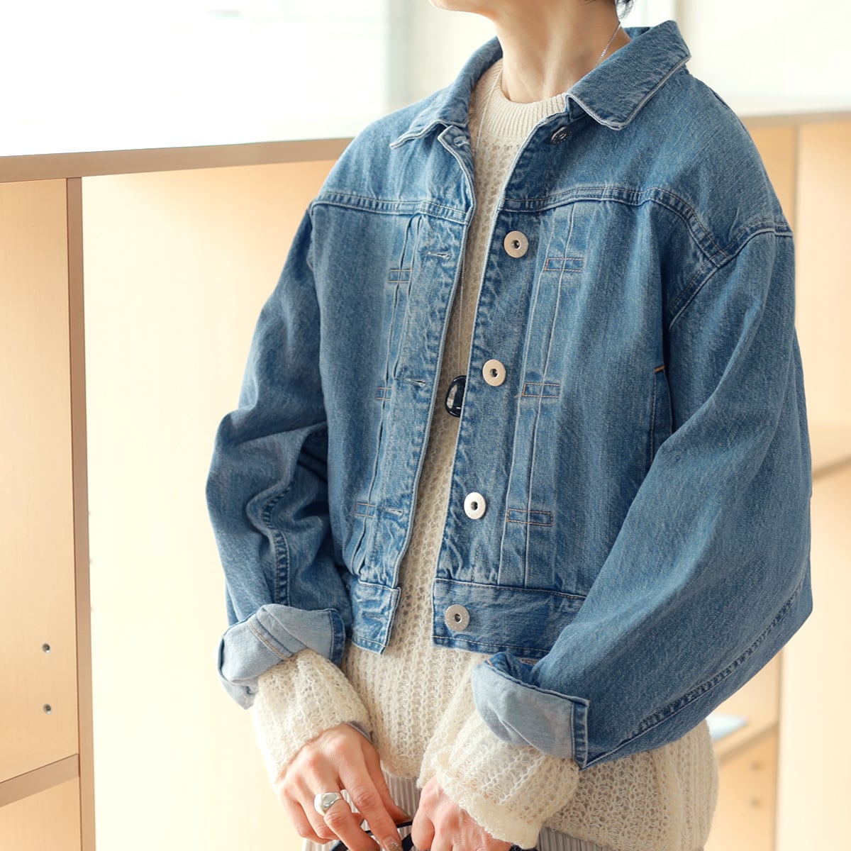 upper hights (アッパーハイツ) ドルマンスリーブ リラックスデニムジャケット THE DOLMAN SLEEVE JK