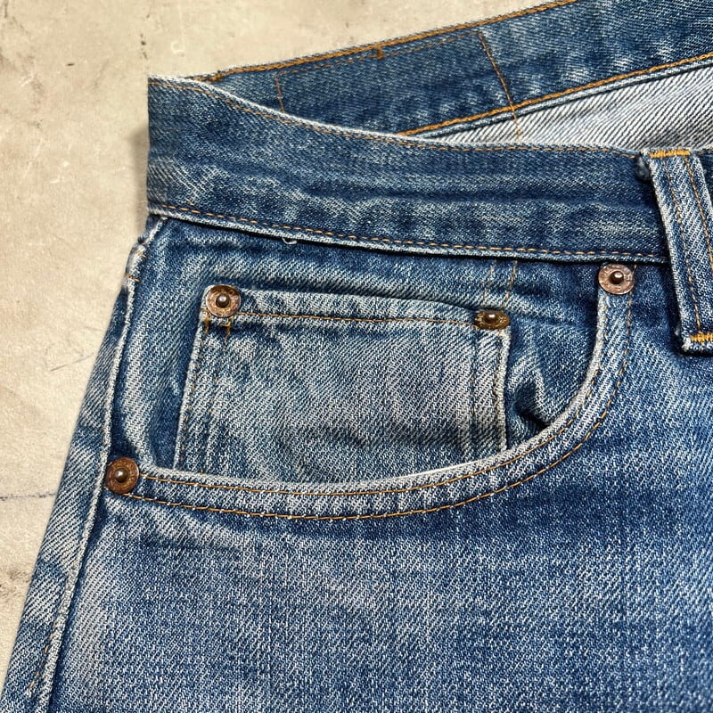 70's Levi's リーバイス 501 66前期 デニム 色落ち良好 刻印6 赤耳
