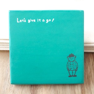 コースター「Let's give it a go!」　【いつだったか君は】