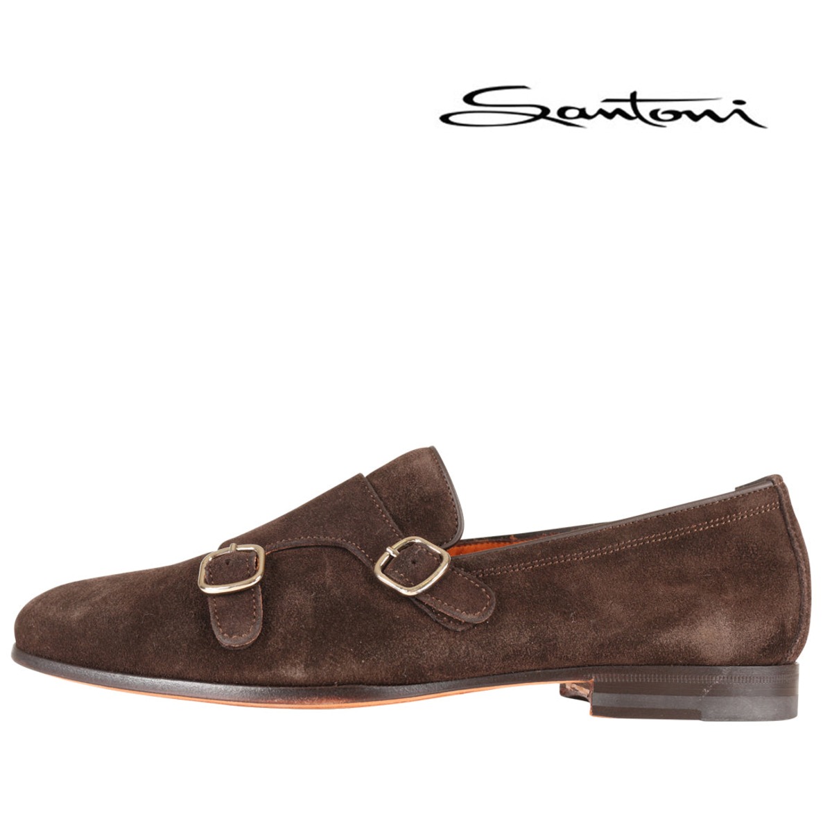 UK11】Santoni（サントーニ）ダブルモンクストラップシューズ 鈍る