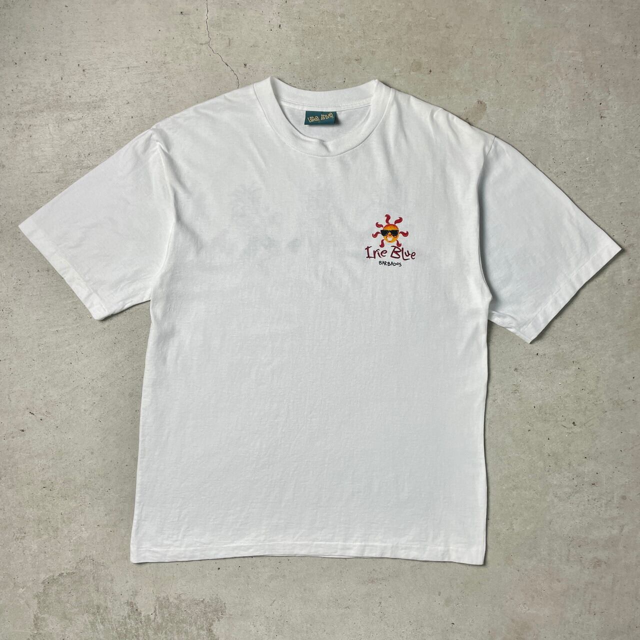90年代 irie blue barbados 胸ロゴ バックプリント Tシャツ メンズXL