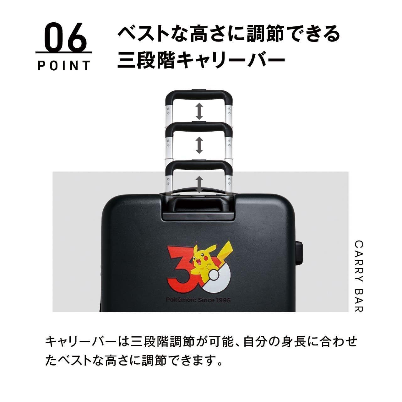 【非売品】ポケモンキャリーケース スーツケース(キズなし、カギ付き) 近日発売】POKEMON ポケモン 30周年ロゴ スーツケース キャリーケース