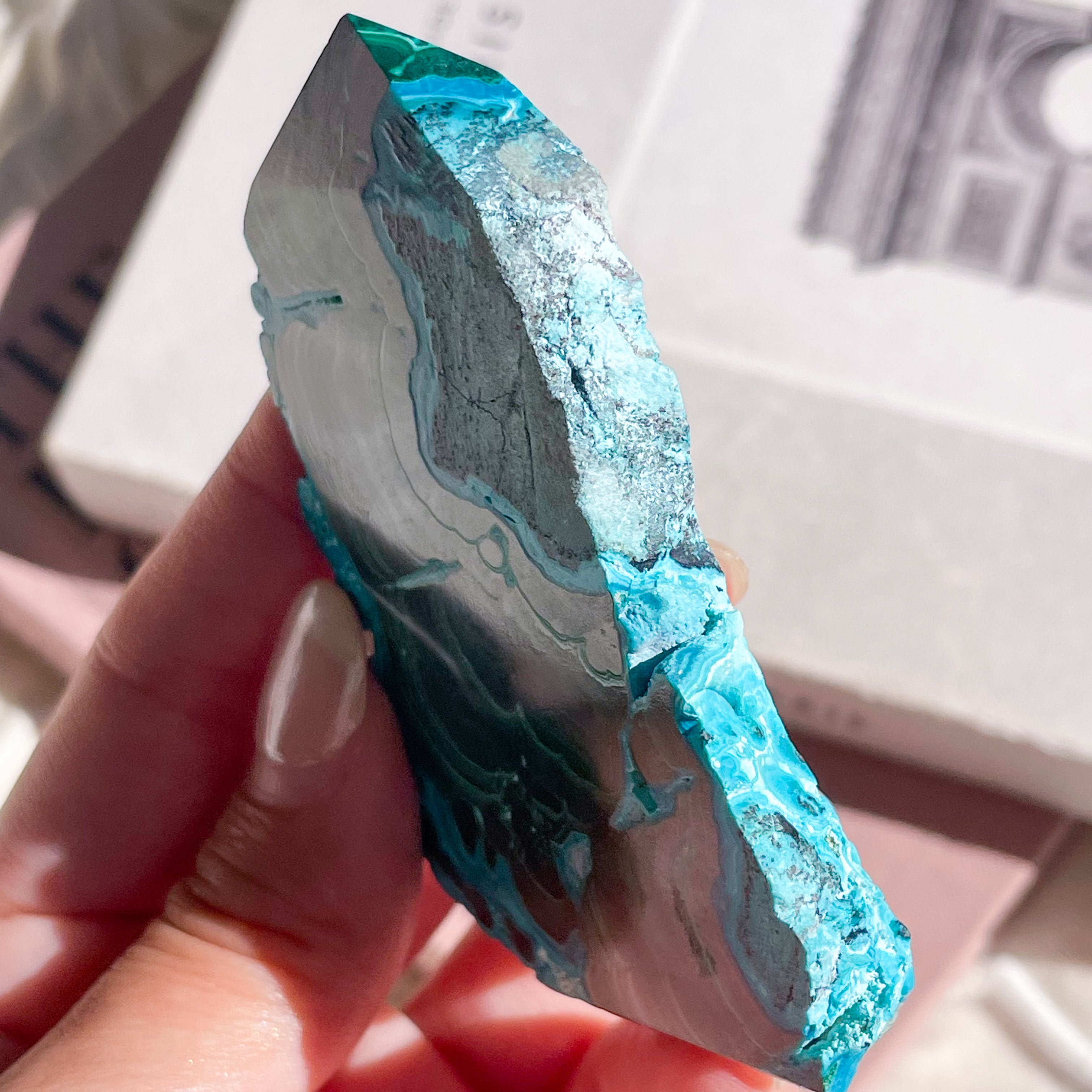 Chrysocolla & Malachite 12 ✧ クリソコラ & マラカイト (共生原石