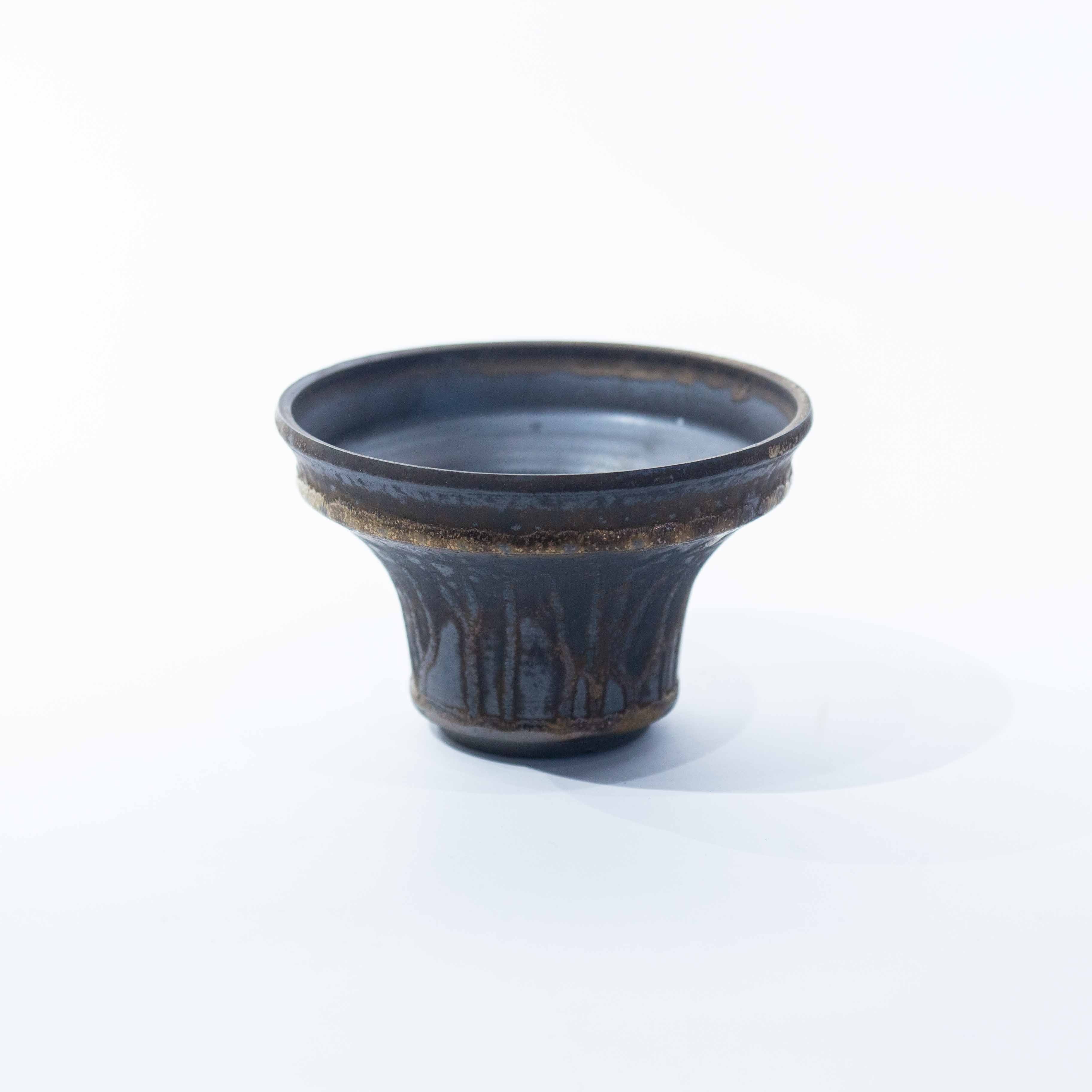 【新着】deracinefactory 閑野淳氏 1【最高の陶器鉢・高さ8,5cm 横幅13,5cm】