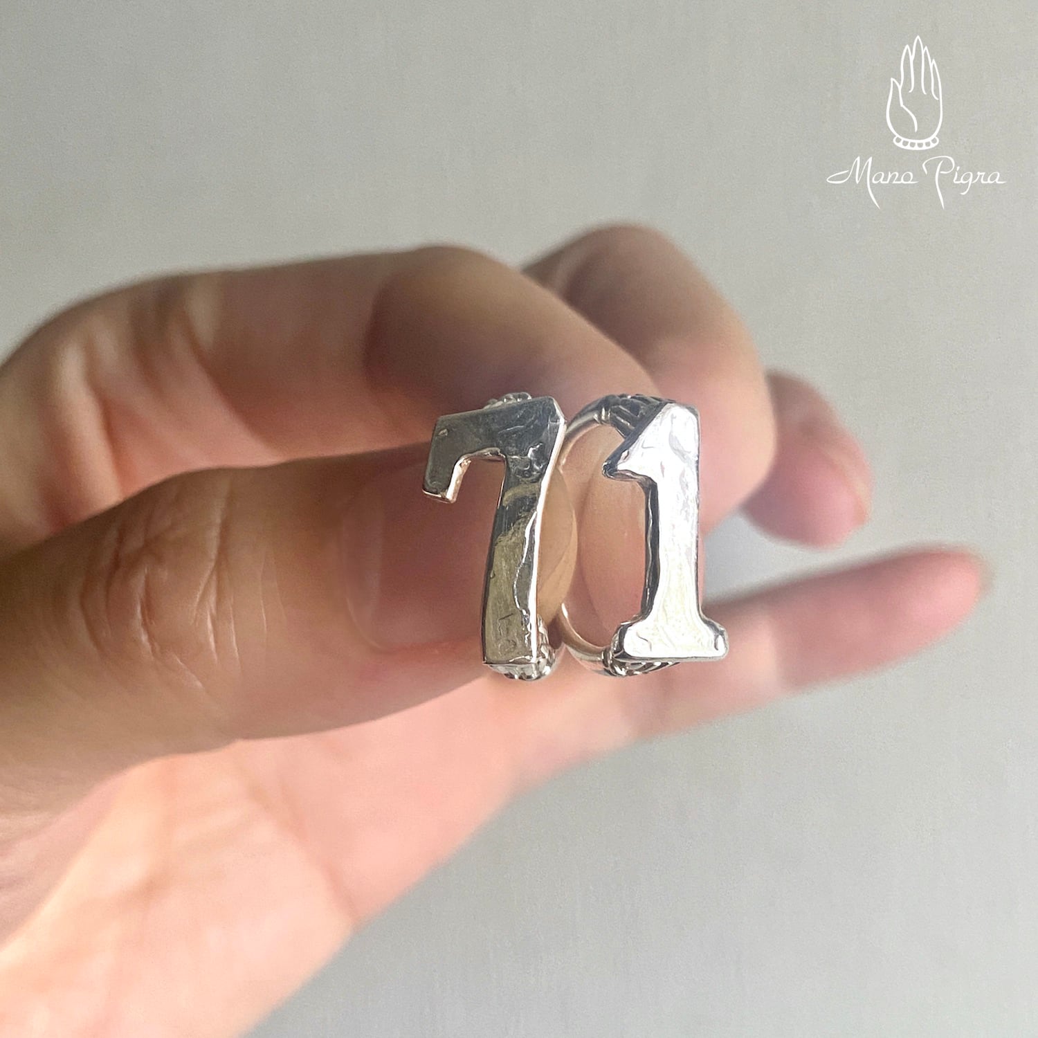 Numero Pinky Ring／数字1のピンキーリング／S | Mano Pigra