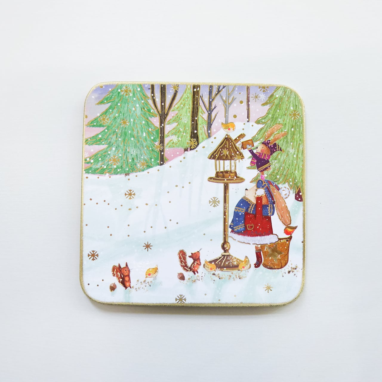 クリスマス コースター C-2341 冬の動物たち Luka Basic | paperstory