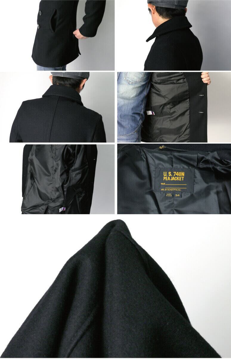 送料無料】Schott(ショット) 753UST PEA COAT TALL ピーコート P 送料無料】Schott(ショット) 753UST PEA COAT TALL ピーコート P
