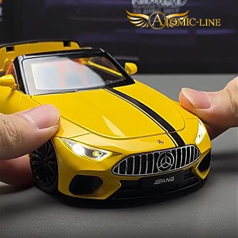 メルセデス ベンツ SL63 1/32 ミニカー 全3色 ライト点灯 エンジン