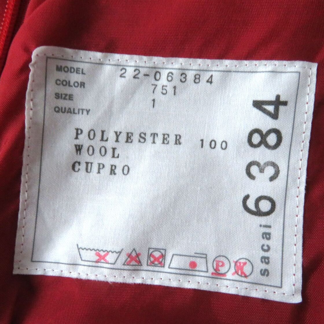 極美品◎正規品 Sacai サカイ 22-06384 レディース サテン×プリーツ  