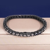【grt35】Black Moissanite Tennis Bracelet (4mm)