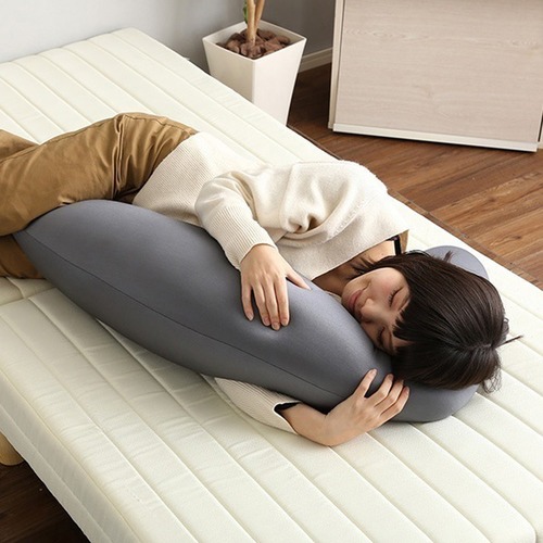 日本製ビーズクッション抱きまくら ロングorショート 流線形Dugong-ジュゴン-インテリア家具