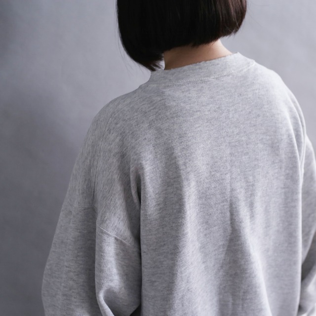 rose print l/s big sweat