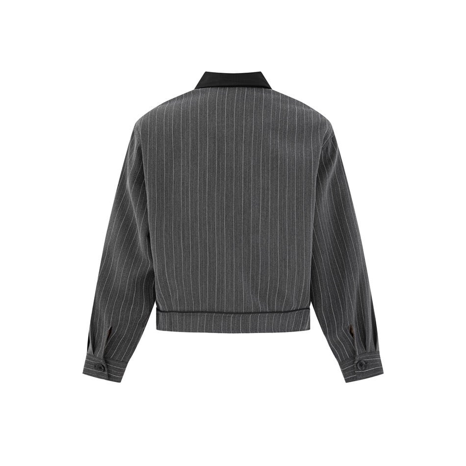 ピンストライプ スタッズジャケット / Pinstripe Studs Jacket