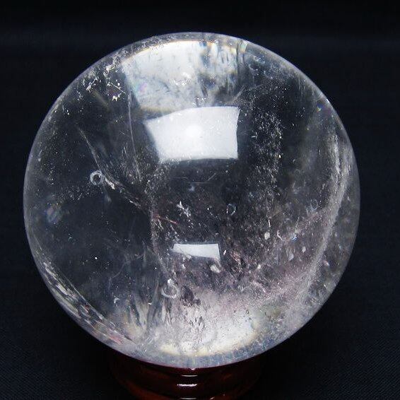水晶 丸玉 63mm スフィア 置物 水晶玉 一点物 151-9005