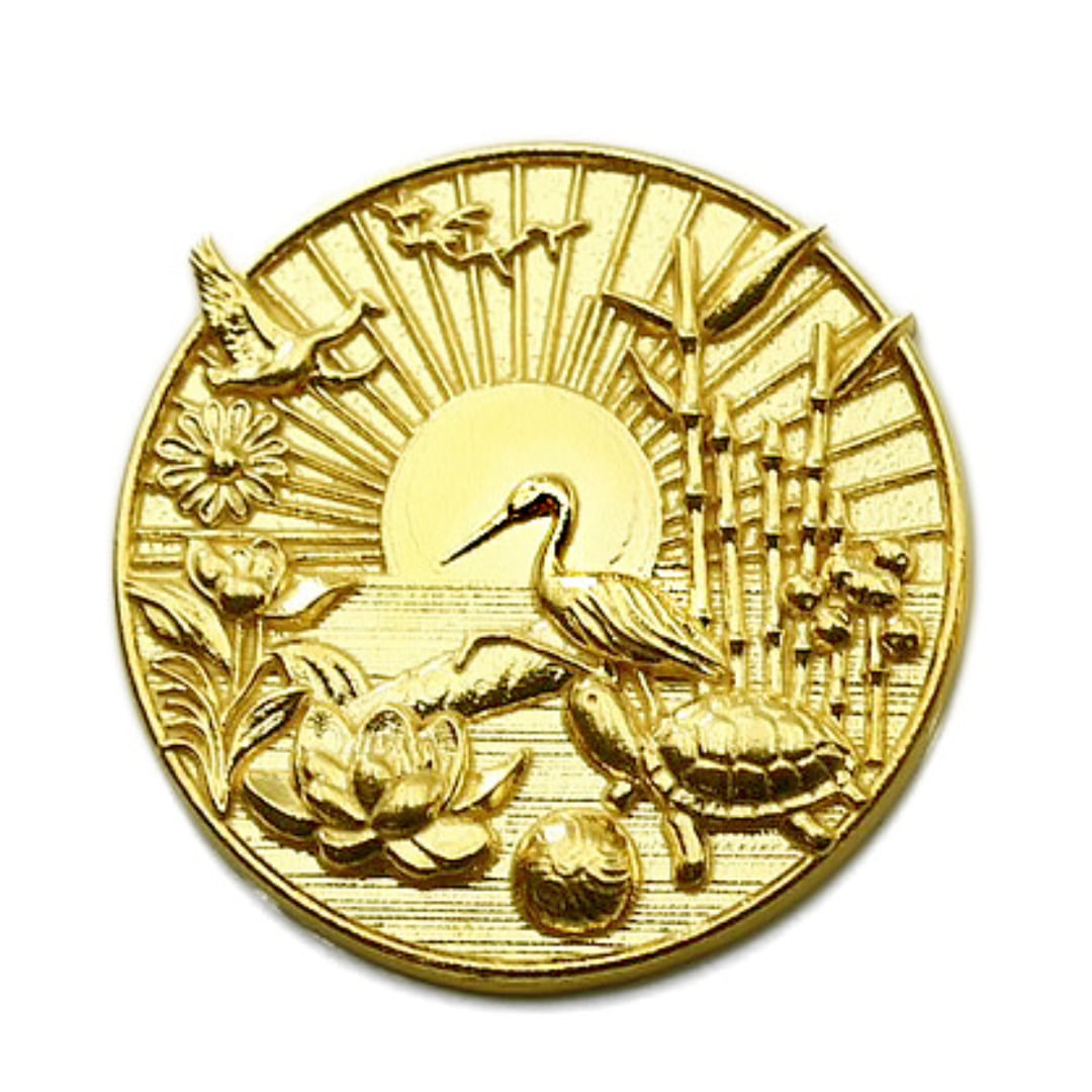 純金『天赦日』コイン 約1g お守り【JUNGOLD】【RNP00700】