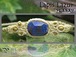 ラピスラズリ/Lapis Lazuli 18×13mm マクラメブレスレット《天然石/ハンドメイド》蒼き聖石 57