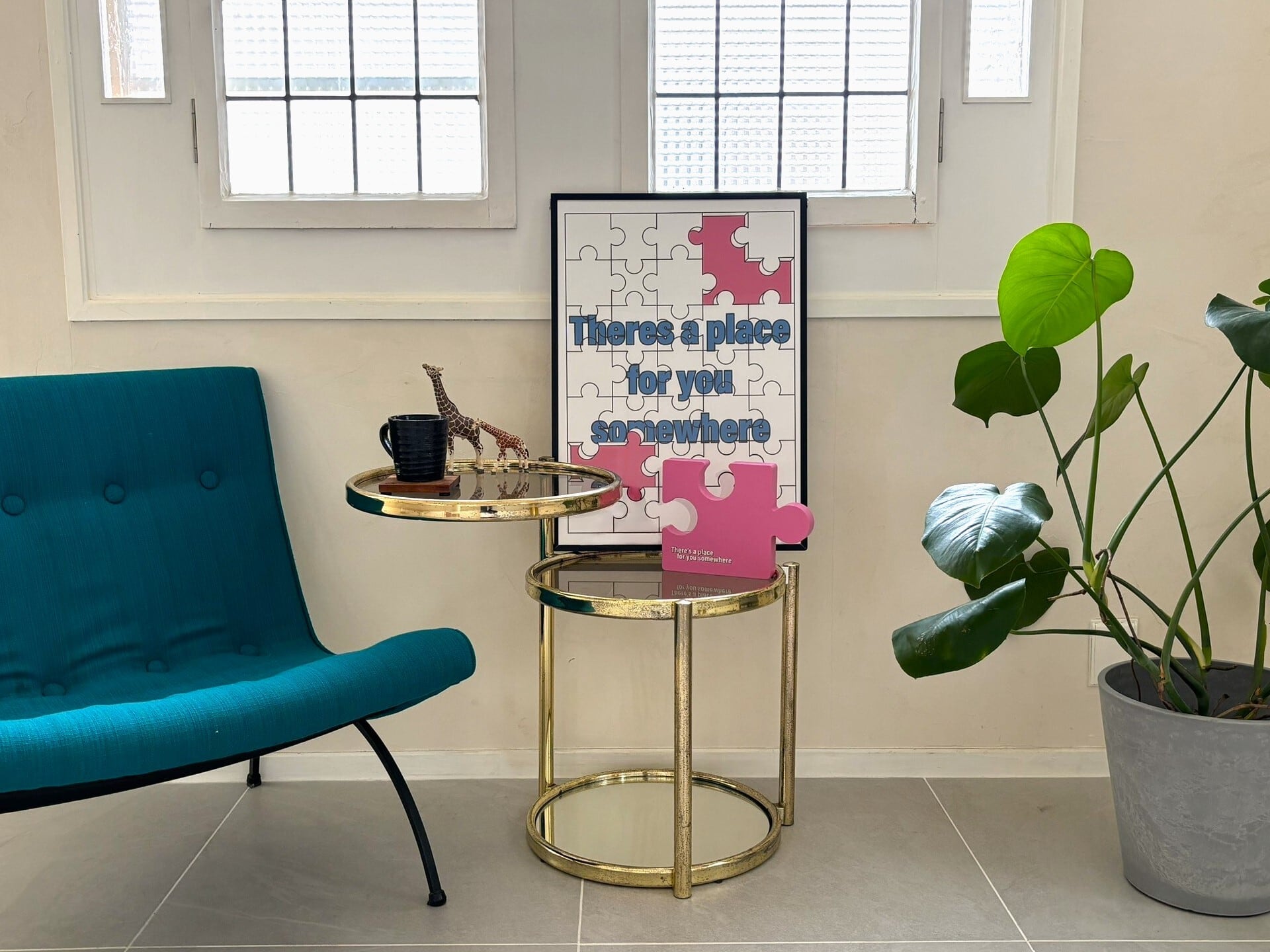 DHD(M)006【フレーム付きインテリアポスターA2　パズル】