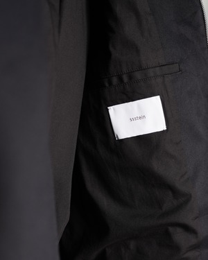 ssstein "SULFUR DYED BRUSHED CHINO ZIP JACKET〔BLACK〕"