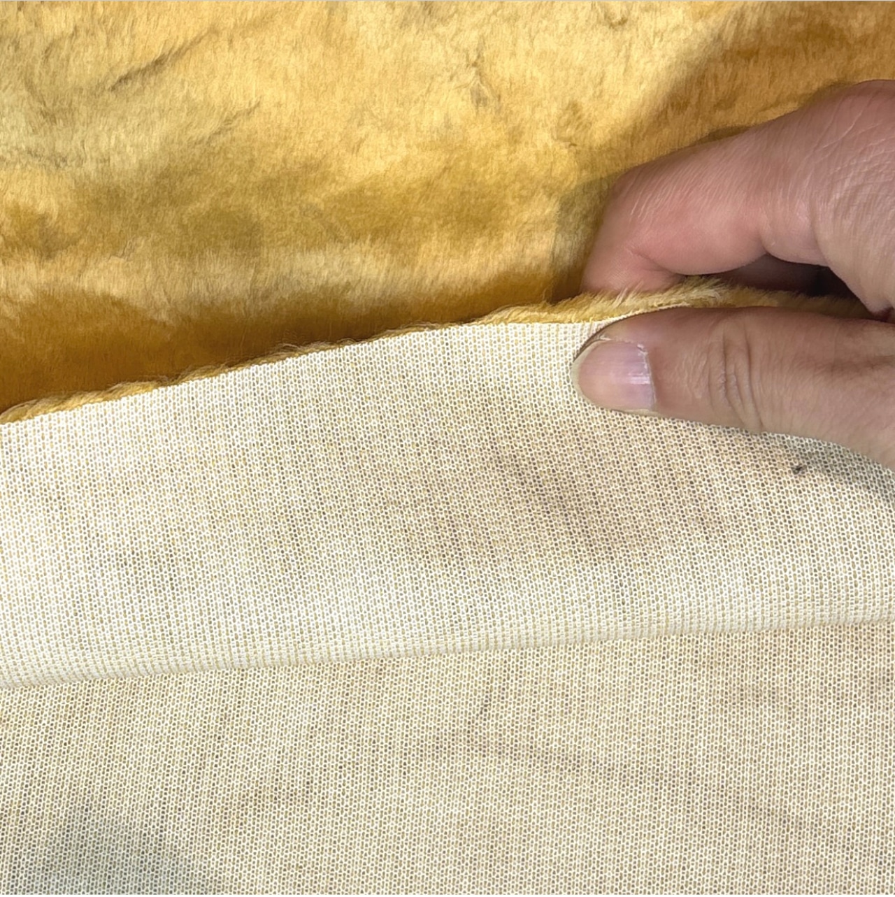 ★TC678◆1m◆アクリル混毛並みランダムエコファー生地◆キレイなフォックス色