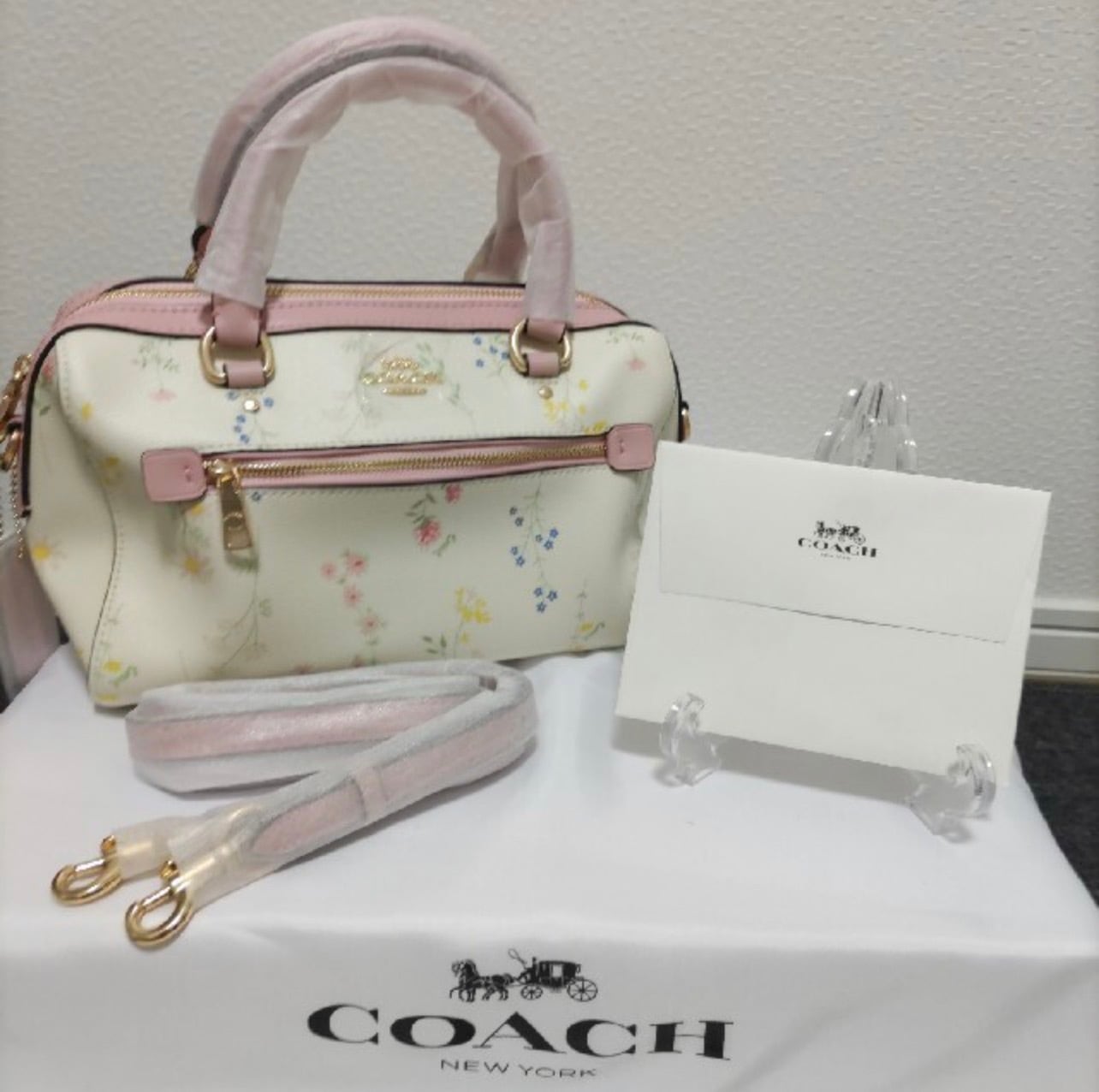 極美品 コーチ COACH ワイルドフラワー 2wayショルダーバッグ つらく  