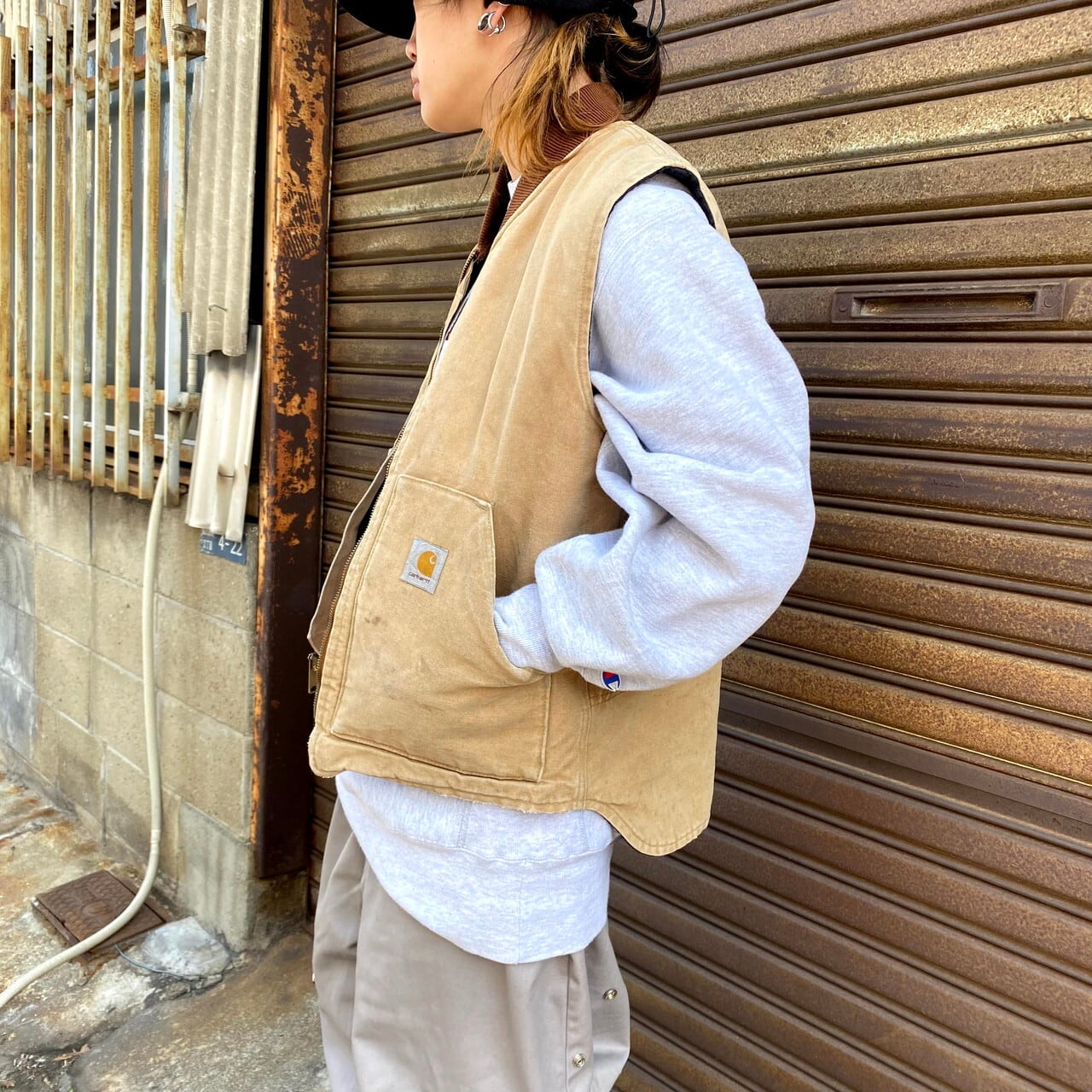 Carhartt カーハート ダック地 ワークベスト メンズL相当 古着