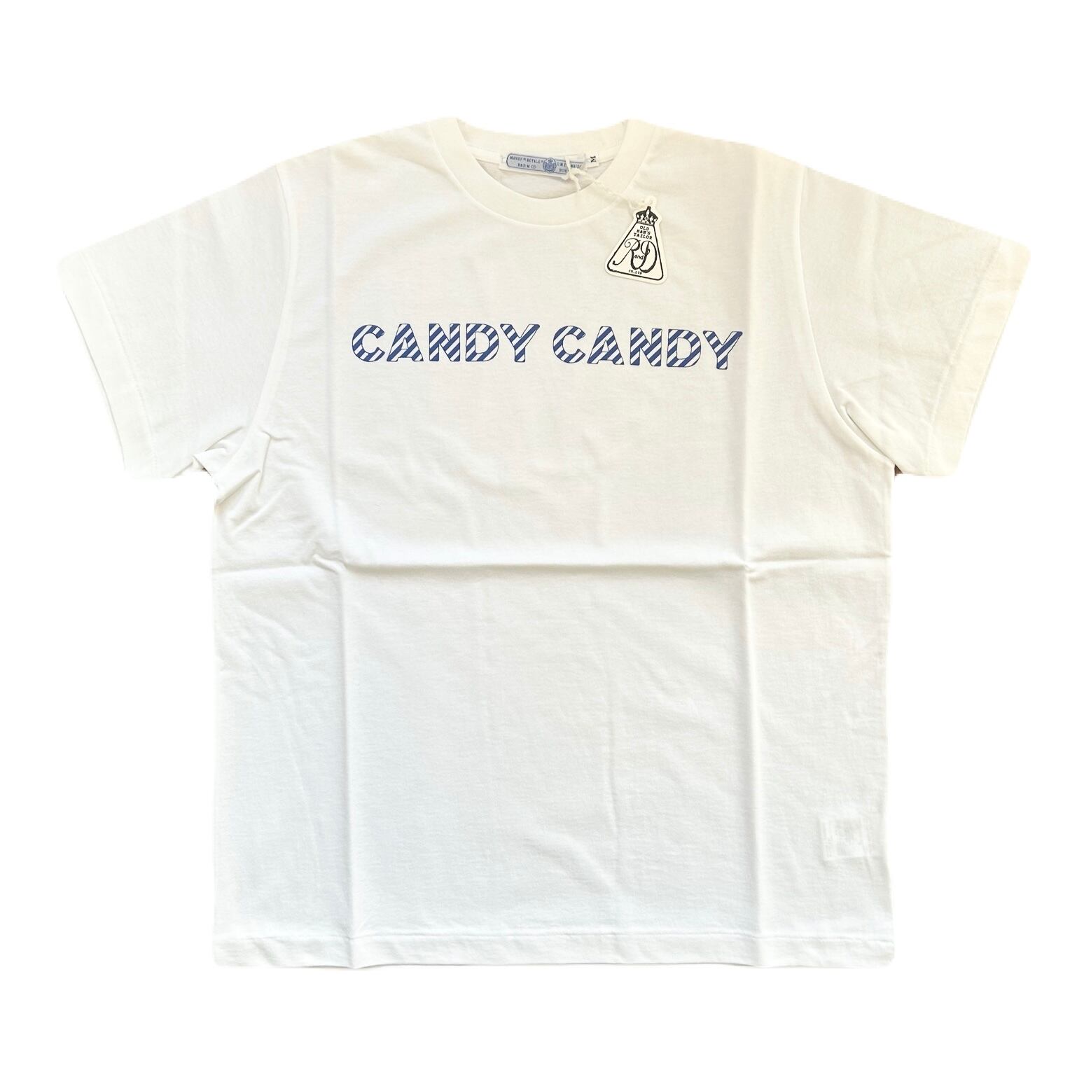 あ*ん様 R&D.M.Co-オールドマンズテーラーCANDY CANDY Tシャ R&D.M.Co- オールドマンズテーラー CANDY CANDY T SHIRT STRIPE Blue