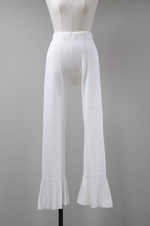 【CFCL】CUPRO RIB PANTS - white