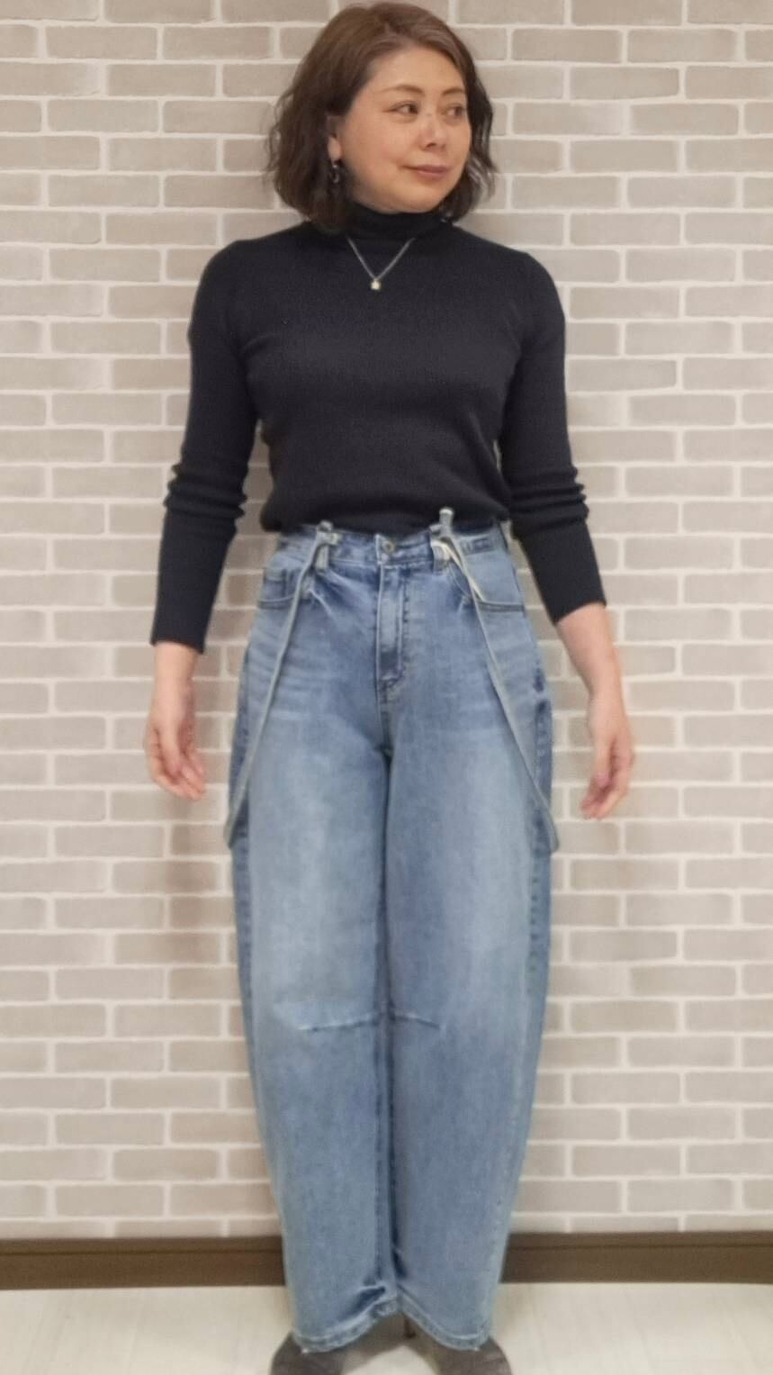 DRIVE JEANS TOKYO サスペンダー バレルカーブデニム D002 INDIMARK