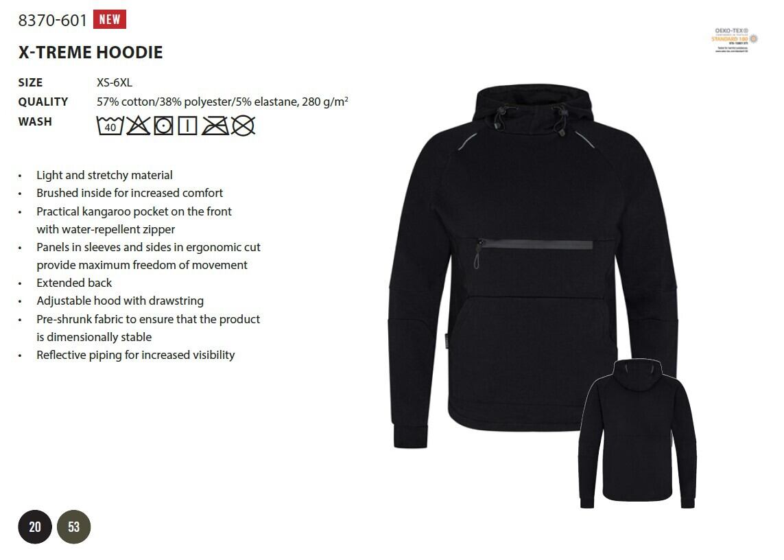 8370-601 X-TREME HOODIE