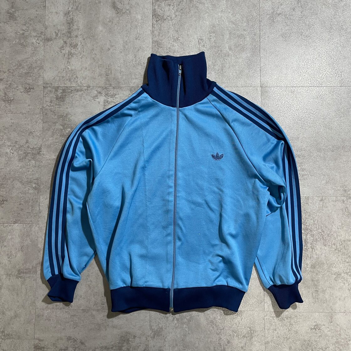 80s 水色 西ドイツ Adidas トラックジャケット 3号 | Pay ID