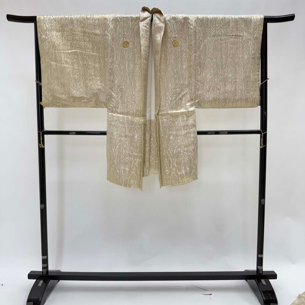紋付袴 5点セット 着物 羽織 袴 長襦袢 角帯 裄73.6cm 袴丈91cm 2L