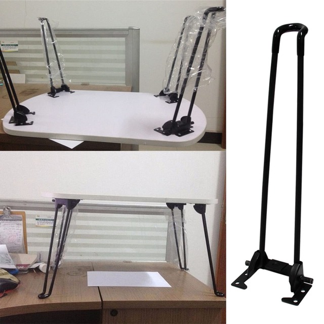 【新春セール】Signstek 折りたたみ脚 折り畳み テーブル 脚 ブラック つや消し 4本 セット DIY 座卓用 ローテーブル 12in 30.5cm